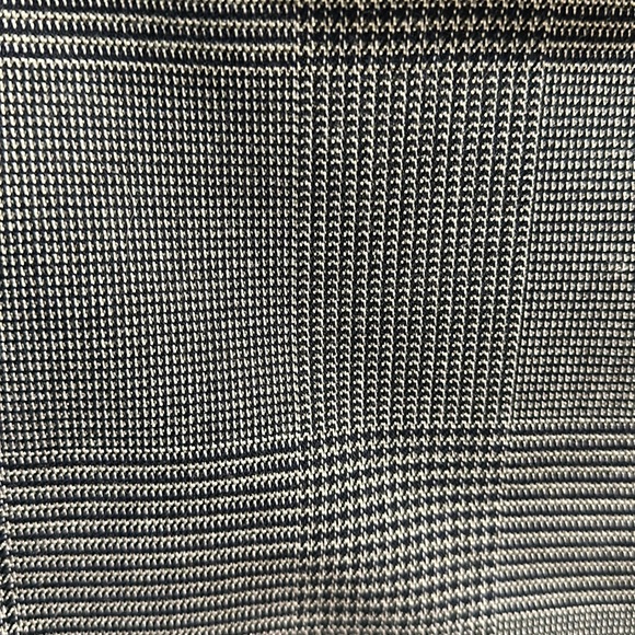 Ann Taylor Loft mini plaid skirt black and white - Picture 2 of 4